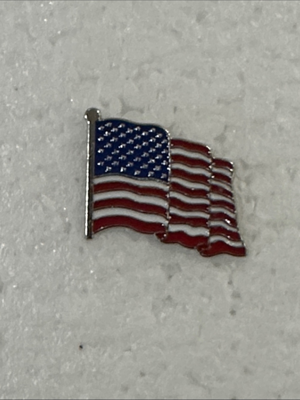 American Flag Enamel Lapel Pin - Red, White & Blue